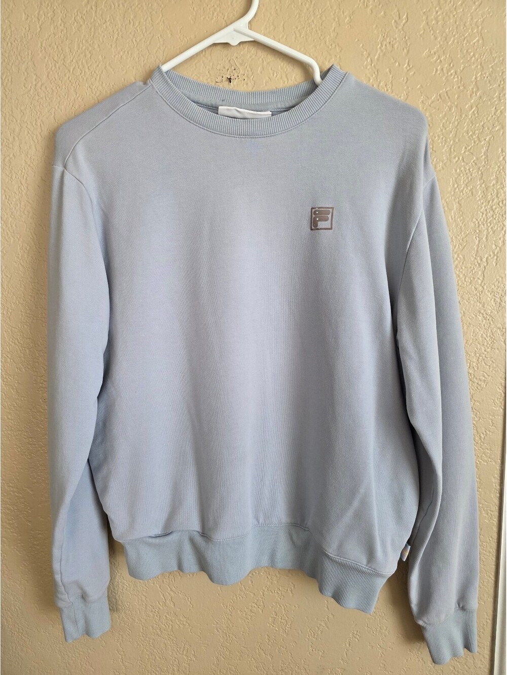 FILA Heritage Crewneck Sweatshirt Women's Light Pastel Embroidered, Size Small